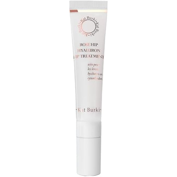 kat burki ROSE HIP LIP TREATMENT WITH HYALURONIC ACID & RETINOL. ANTI-AGING LIP MOISTURIZER TO REDUCE THE APPEARANCE OF FINE LINES, PLUMP & HYDRATE, 0.5 FL. OZ. - Image 1